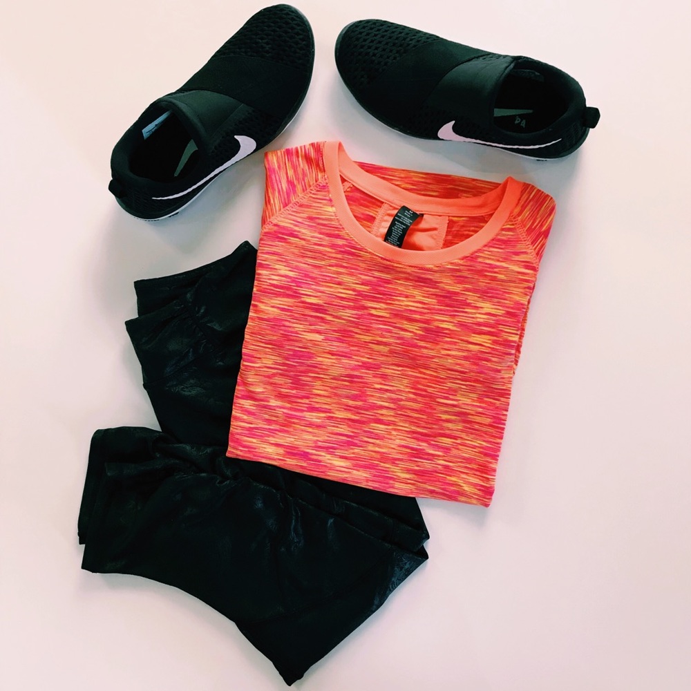 RBX Women’s Orange multi colored Athletic Top M